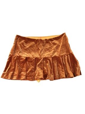 Cider Velvet Skort XS Burnt Orange